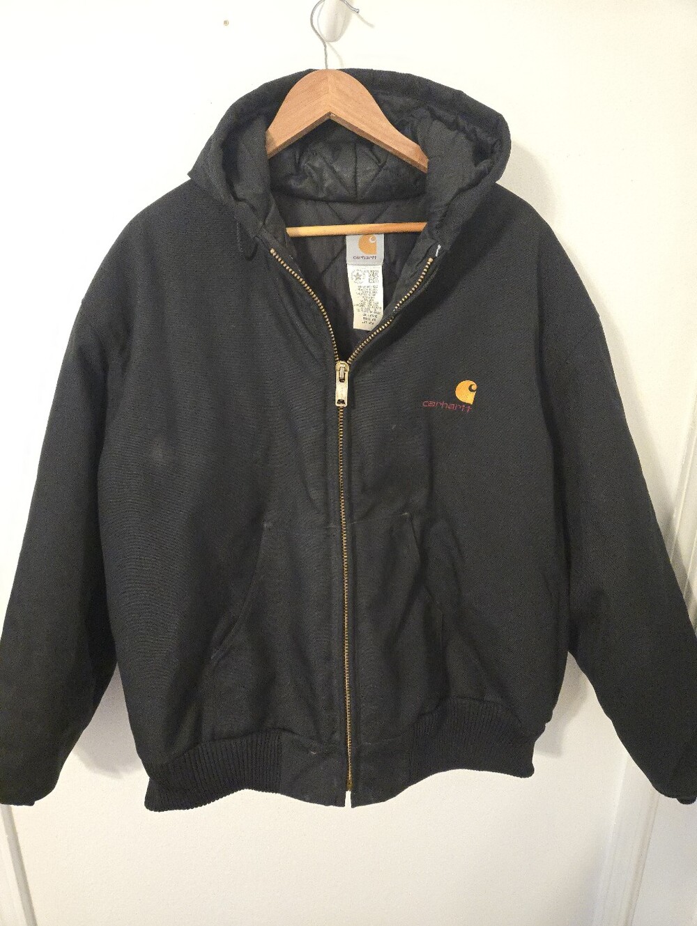 Vintage Carhartt Extremes J21 BLK Black Active Jacket Mens 3XL USA - Picture 1 of 6